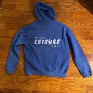 White fox Blue Hoodie - women’s Pullover Sweatshirt